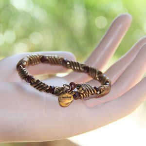 Alex & Ani Vintage Sixty-Six Coil Crystal Bracelet